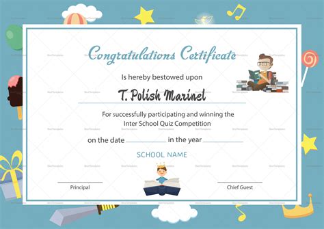 Congratulations Certificate Word Template | Best Creative Template Design