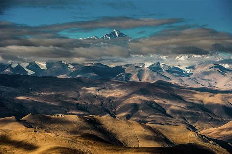 Mount Everest Scene Fromtibet Side by Coolbiere Photograph