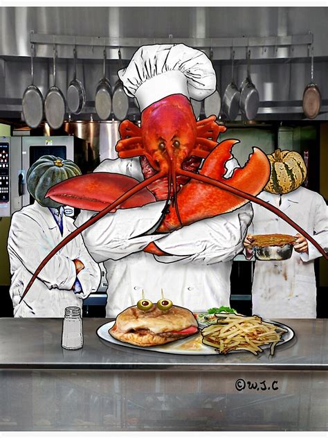 "The Lobster Chef" Art Print by stanzan | Redbubble