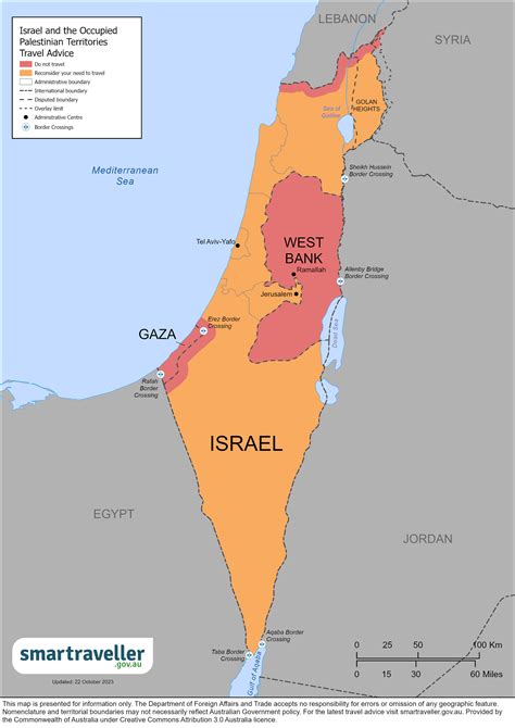 Map Of Israel And Palestinian Territories - Abbe Lindsy