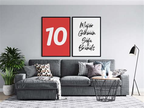 10 major German sofa manufacturers in the brand check