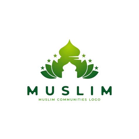 Premium Vector | Green Mosque logo design Islamic logo design template