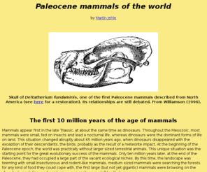 Paleocene-mammals.de: Paleocene mammals of the world