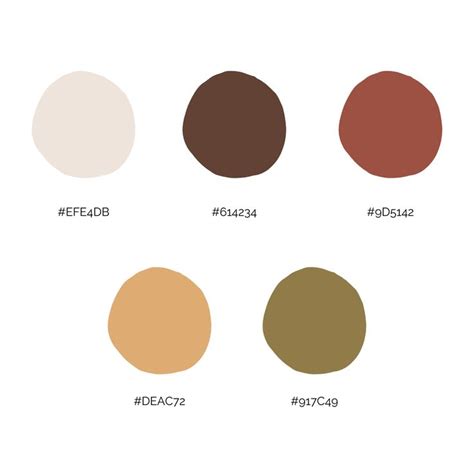 Rustic Boho Earthy Bold Brand Color Palette | Brown color palette, Color palette design, Brand ...