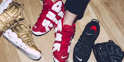 Supreme Nike Air More Uptempo Closer Look | Hypebeast