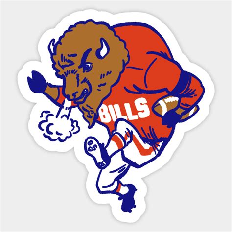 Buffalo Bills Mascot - Buffalo Bills - Sticker | TeePublic