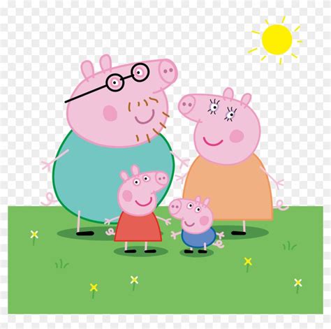 Daddy Pig Domestic Pig Drawing Clip Art - Peppa Pig Family - Free Transparent PNG Clipart Images ...