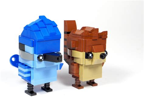 Regular Show - Mordecai & Rigby | Lego creative, Lego for kids, Lego diy party