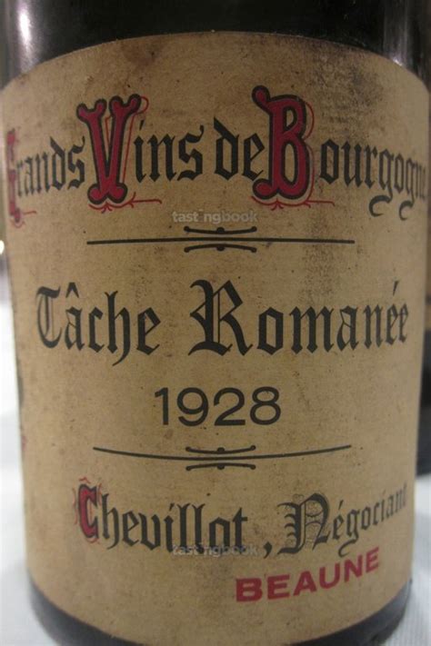 La Tâche 1928 Domaine de la Romanée-Conti | Your personal wine ...