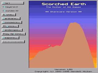 Scorched Earth : MS-DOS Games : MS-DOS Games