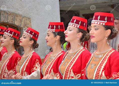 Armenian Folk Dancing Girls Editorial Photography - Image of performance, costume: 185539322