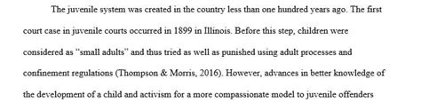 Identify and discuss the five periods of juvenile justice history ...
