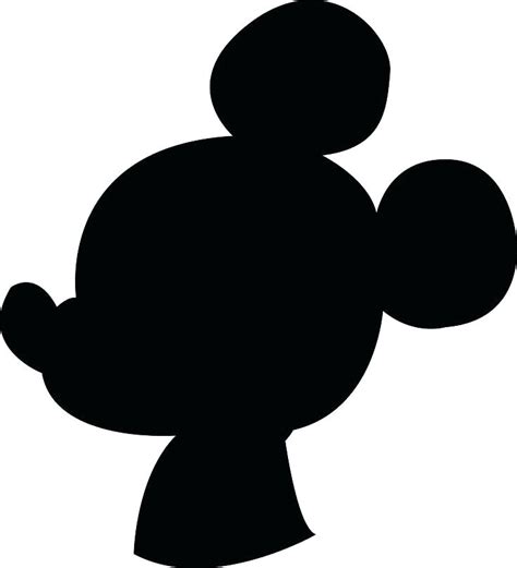 Silhouette Of Mickey Mouse Head at GetDrawings | Free download