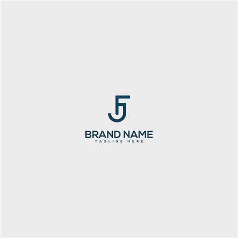 Premium Vector | Creative minimal fj jf letter business logo with black ...