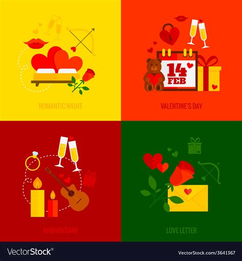 Romantic design concept Royalty Free Vector Image