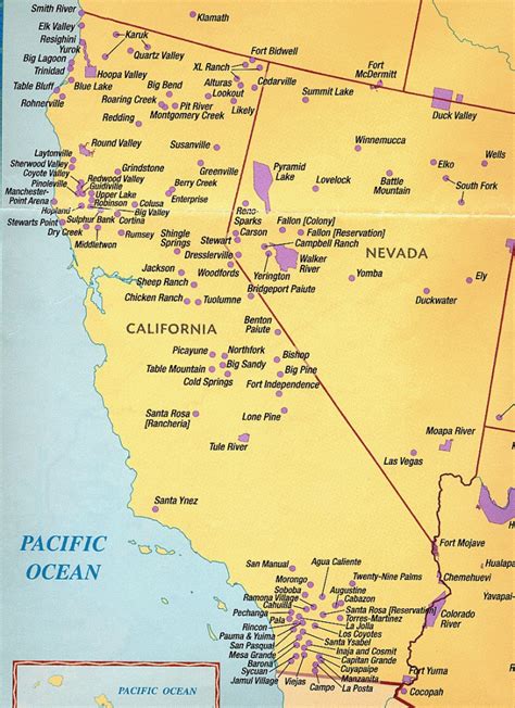 California Indian Casinos Map | Printable Maps