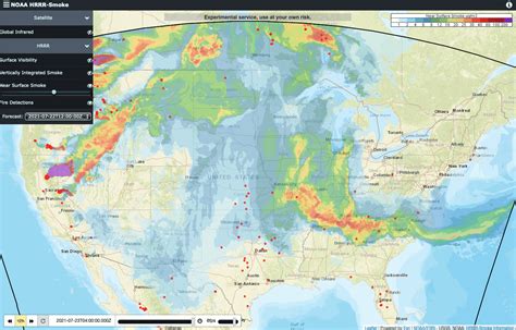 NOAA HRRR Interactive System Maps Predicted Smoke Movement | SO Fire Exchange