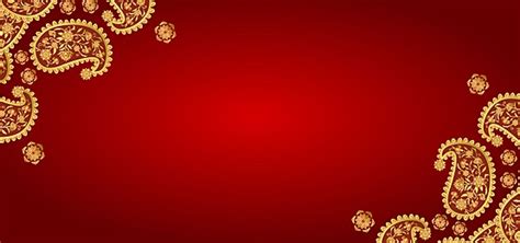 Indian Traditional Wedding Pattern Red Background, India, Wedding, Pattern Background Image And ...