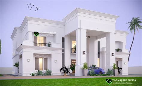 Architectural design of a proposed 5 bedroom contemporary villa, Abuja Nigeria