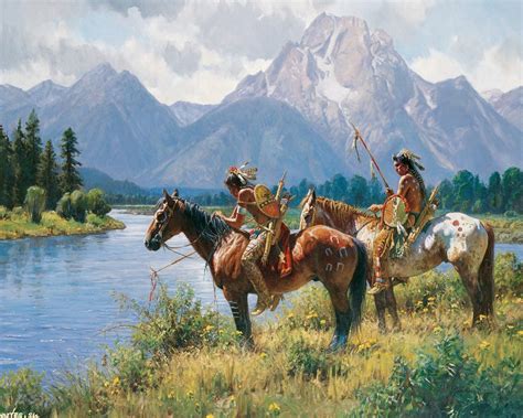 Native American Art by Martin Grelle - Desktop Wallpaper