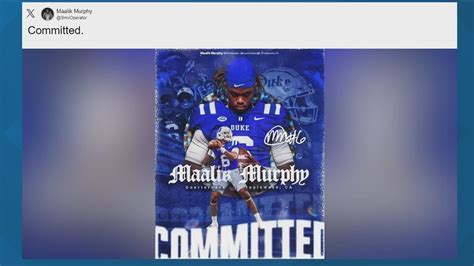 Former Longhorn QB Maalik Murphy officially commits to Duke | kvue.com