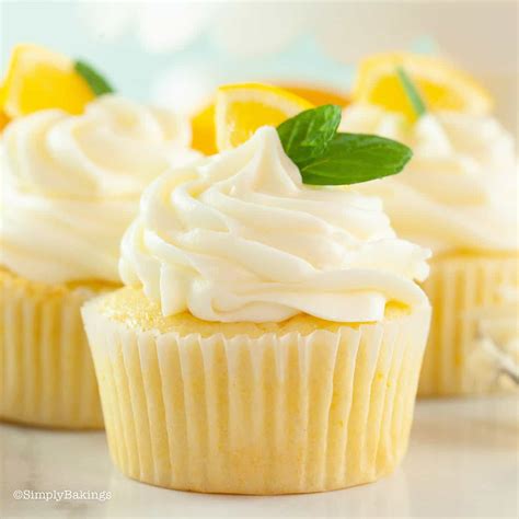 Lemon Cupcakes - Simply Bakings