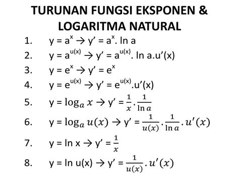 Lihat 19+ Contoh Soal Turunan Fungsi Logaritma Dan Eksponensial [Terbaru] - Catatan Cita