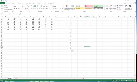 Convert rows of Excel table into one long column - Super User