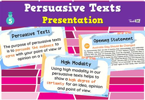 Persuasive Texts - Presentation :: Teacher Resources and Classroom ...