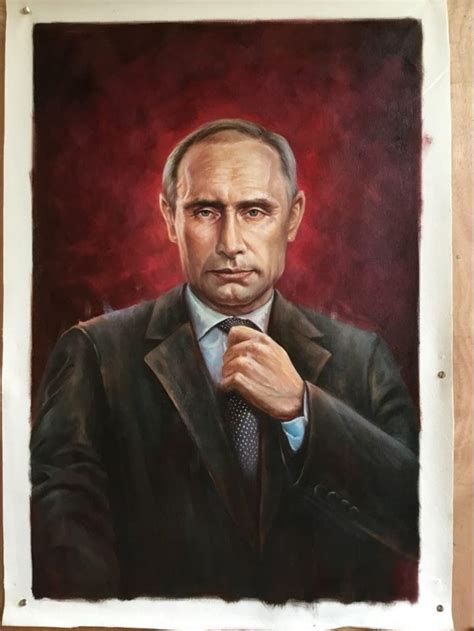 Putin Portrait Oil Paintingman Portrait From - Etsy Australia