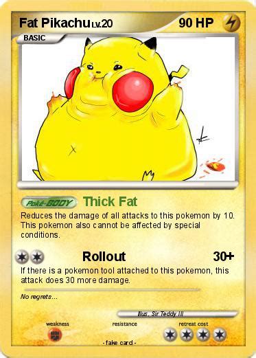 Pokémon Fat Pikachu 144 144 - Thick Fat - My Pokemon Card