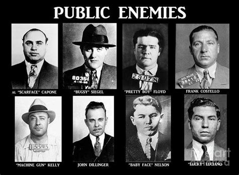 Original Gangsters - Public Enemies Art Print by Paul Ward in 2022 ...