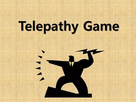 PPT - Telepathy Game PowerPoint Presentation - ID:2819915