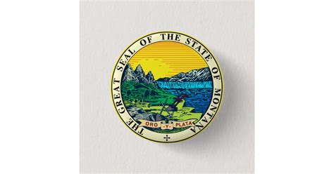 State Seal of Montana (USA) Button | Zazzle