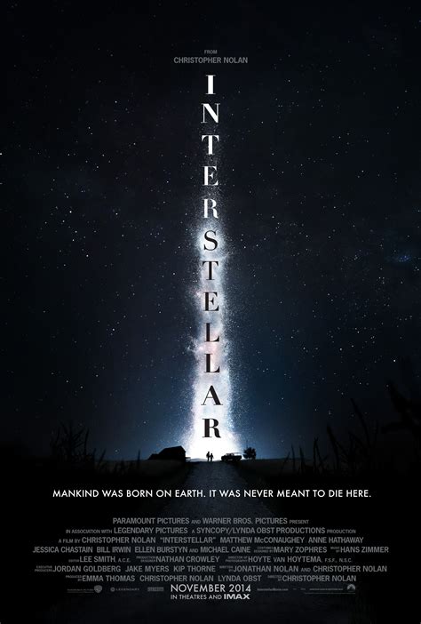 Interstellar de Christopher Nolan presenta teaser poster