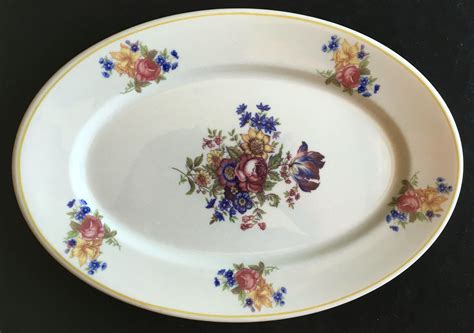 Vintage Syracuse China Ivory Colonial Floral