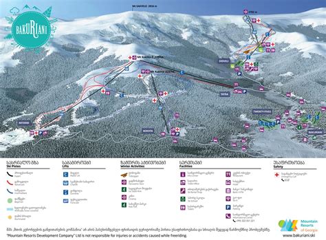 Bakuriani Ski Trail Map Free Download