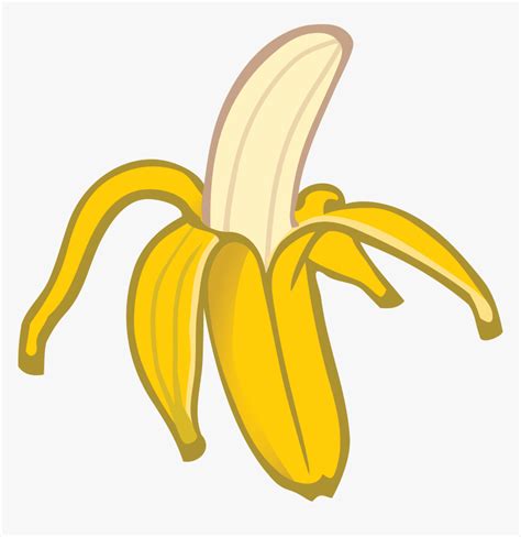 Free Clipart Of A Banana - Peeled Banana Cartoon Png, Transparent Png - kindpng