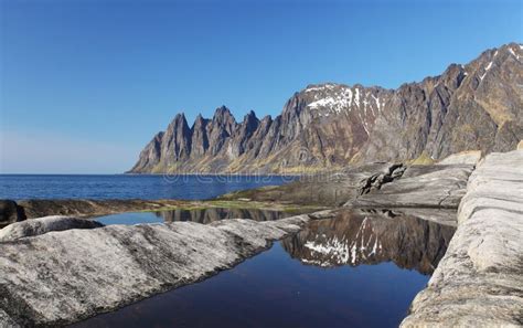 Senja island,Norway stock photo. Image of fjord, rocky - 46101308