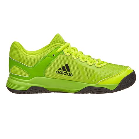 adidas Court Stabil XJ Neon Yellow Junior Shoes 360° View