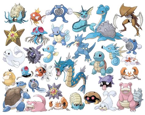 All Water Type Pokemon