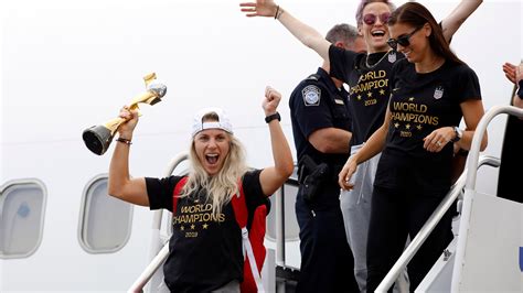 US Women's World Cup champs arrive home ahead of parade