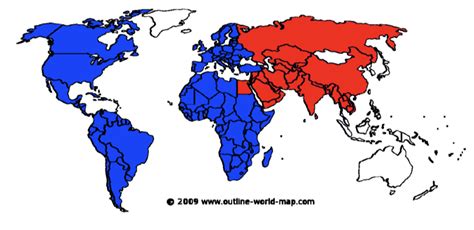 My mom's attempt at making a potential world war 3 map. : r/Maps