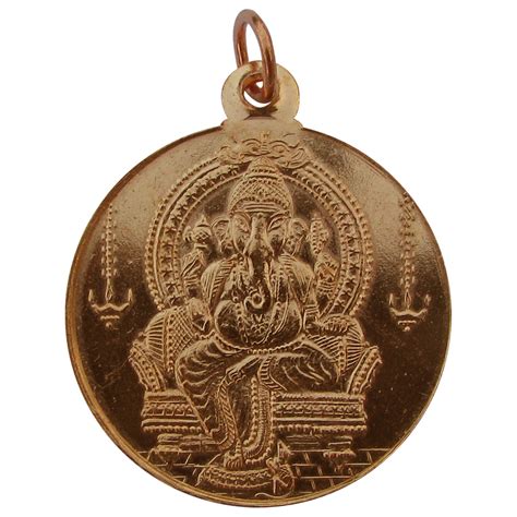 Ganpati Maharaj Copper Pendant Ganesh Ji Kavach Vinayagar - Etsy