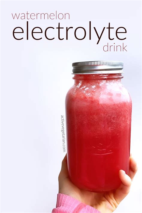 Watermelon Electrolyte Drink - Active Vegetarian