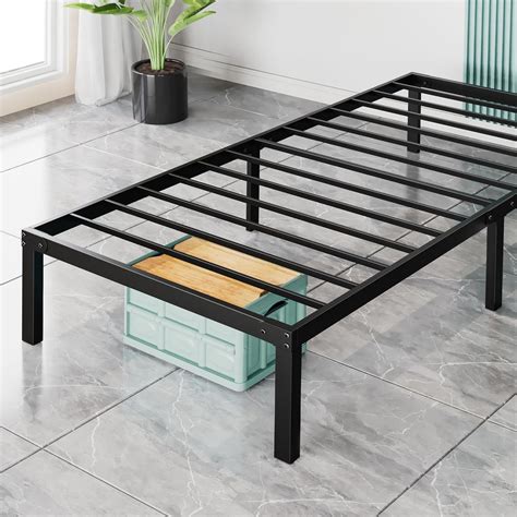 Sweetcrispy Twin Bed Frame - Heavy Duty Metal Platform Bed Frames Twin ...