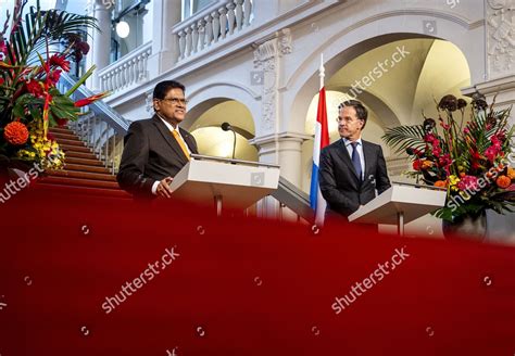 Outgoing Prime Minister Mark Rutte R Editorial Stock Photo - Stock ...