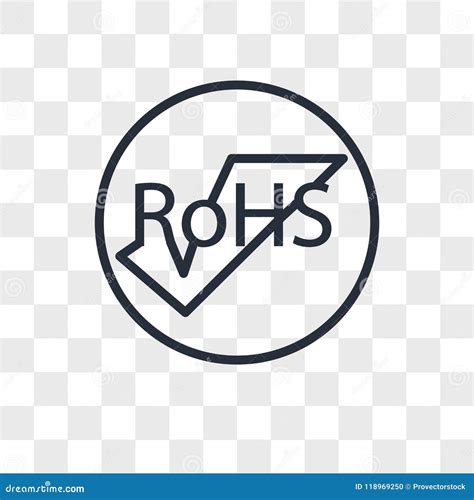 Rohs Vector Icon Isolated on Transparent Background, Rohs Logo Design Stock Illustration ...