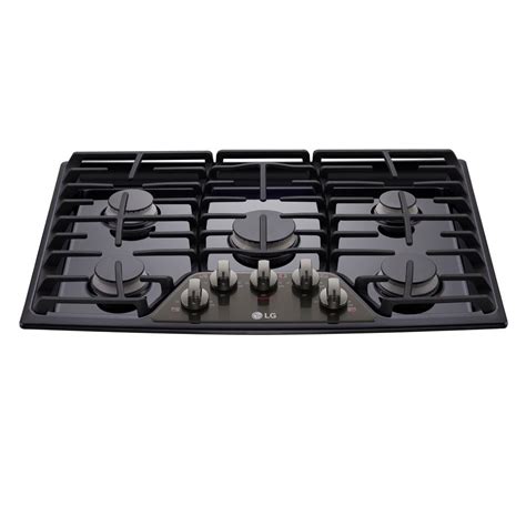 LG Electronics 30 in. Gas Cooktop in Black Stainless Steel with 5 ...