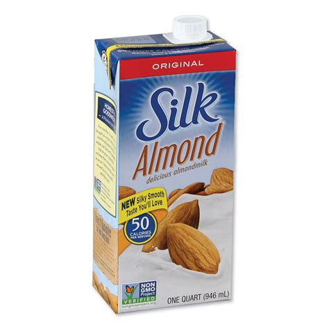 Silk Almond Milk, Original, 32 oz Aseptic Box | OfficeSupply.com